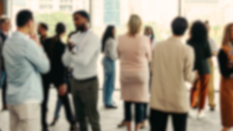 gathering of people in a profesionnal setting