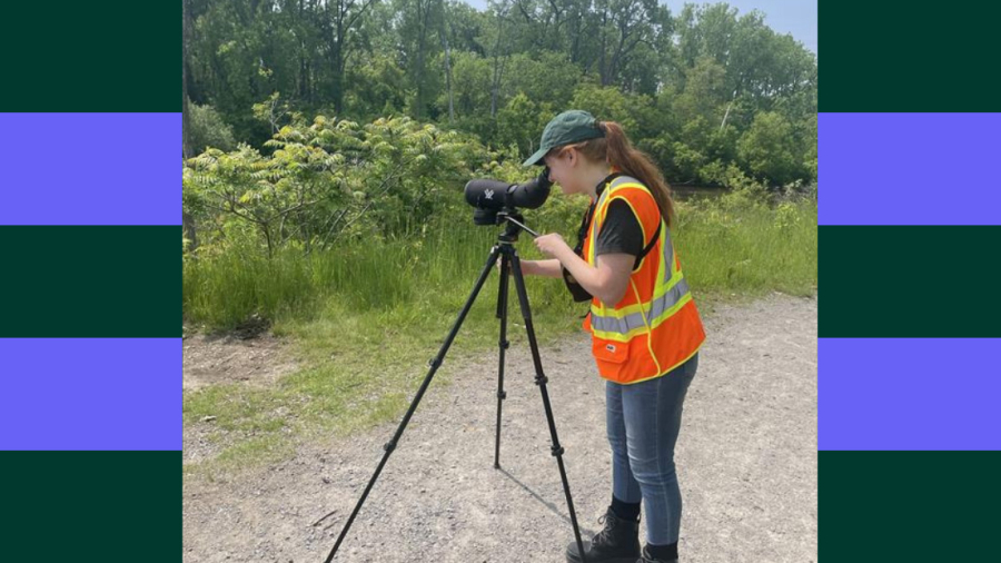 Marjorie, an environment advisor during field work