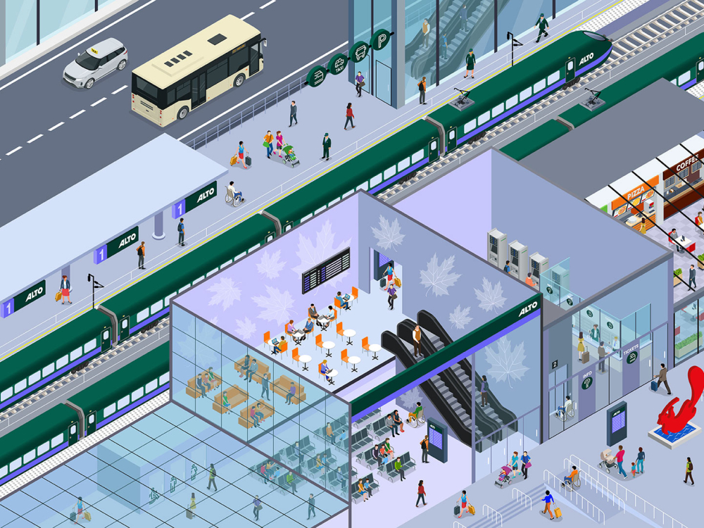 Illustration d'une station